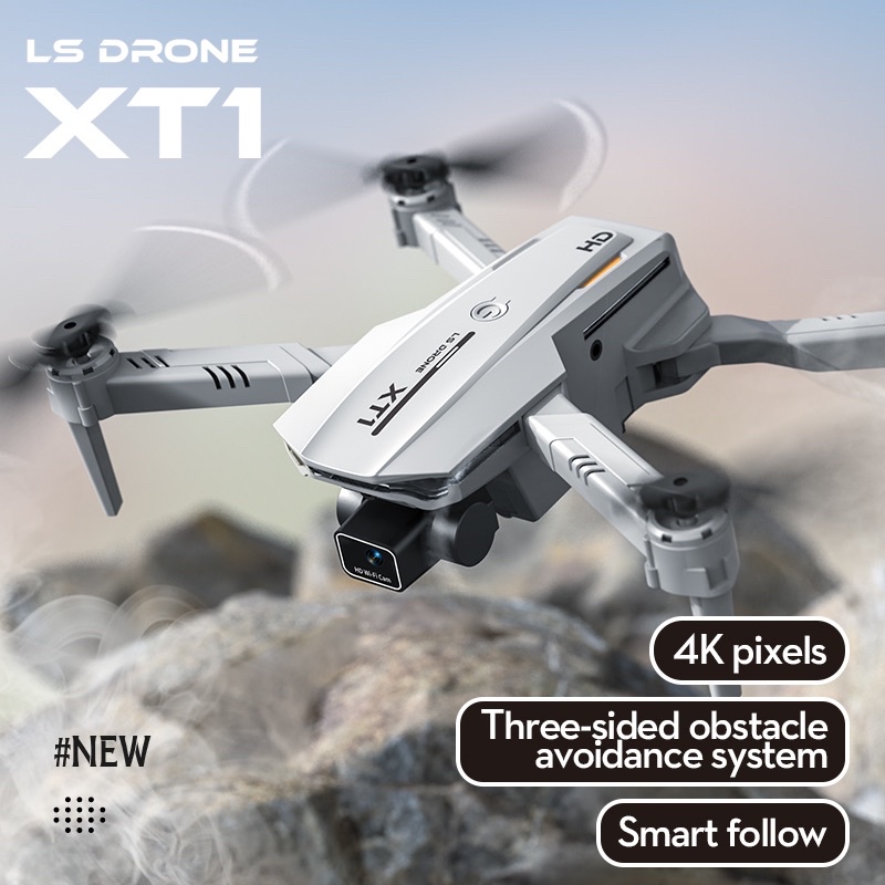 Flycam XT1 cảm biến vật cản, có 2 camera 4k,pin trâu