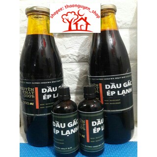Dầu gấc Ép lạnh Nguyên chất 100% (lọ 100ml)