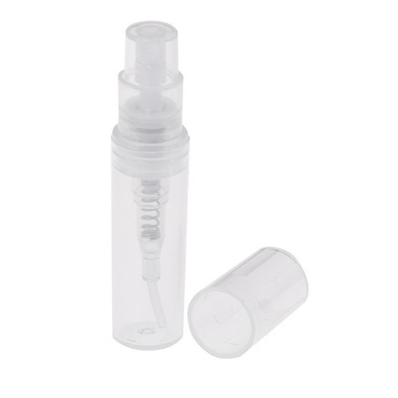 Set 100 Chai Rỗng Mini 2ml Trong Suốt Dạng Xịt