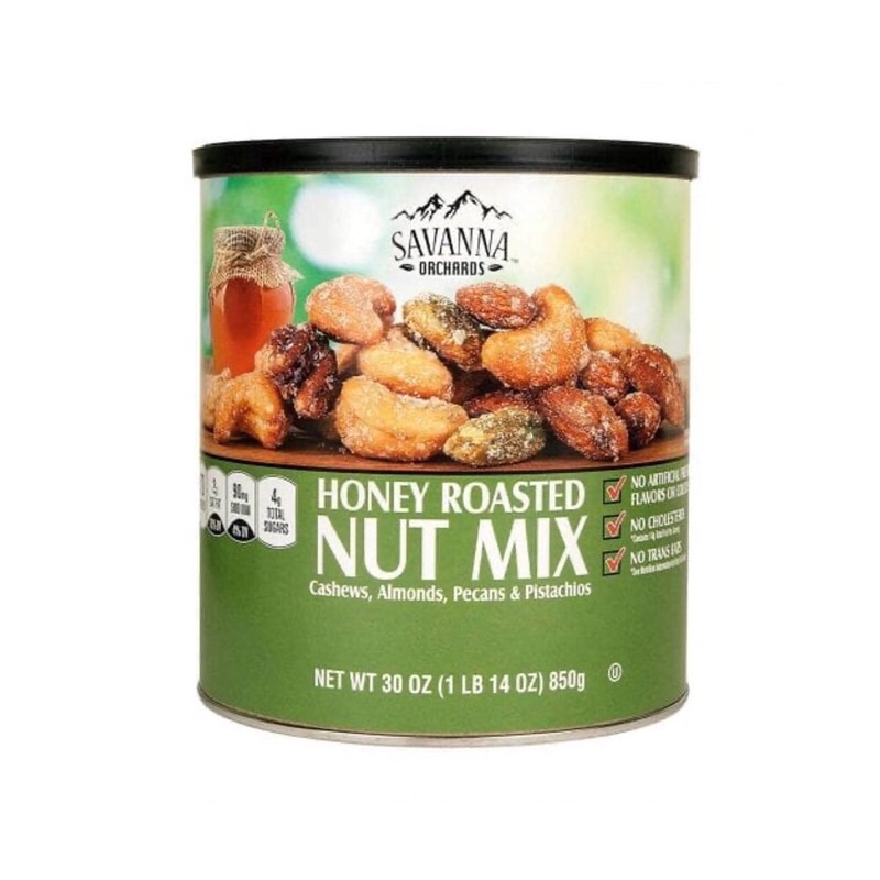 Hạt hỗn hợp tẩm mật ong Savanna Orchards Gourmet Honey Roasted Nut Mix 850g