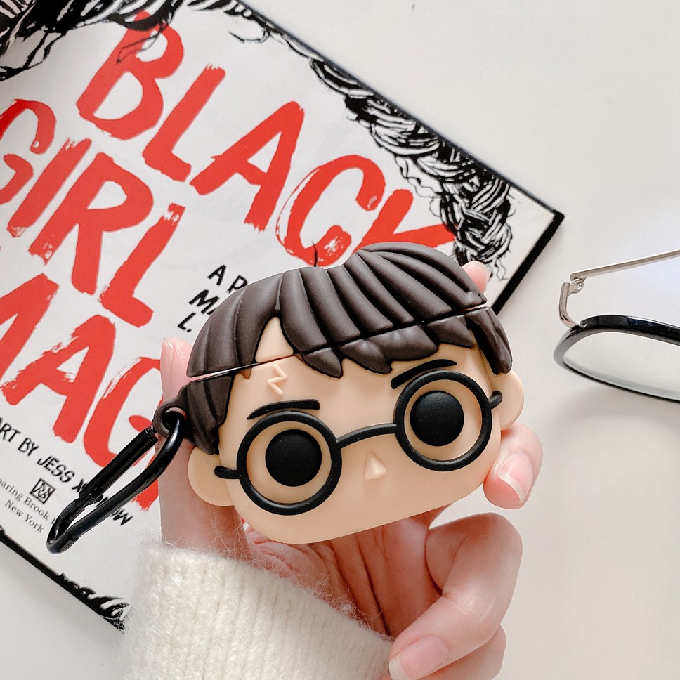 Vỏ Bảo Vệ Hộp Sạc Tai Nghe Airpods Pro Kiểu Harry Potter Chống Nứt