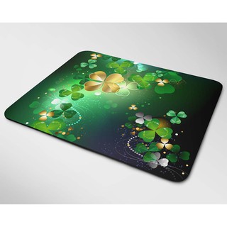 Lót chuột cỡ lớn, bàn di chuột, mouse pad mẫu Cỏ ba lá vàng (Nhiều kích thước)