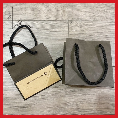TÚI GIẤY KRAFT Mini 10x10x5cm - Nhiều Màu