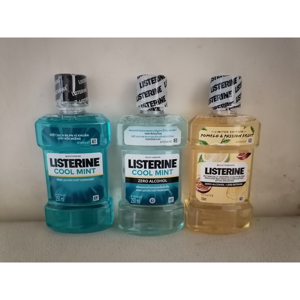 Nước súc miệng Listerine Cool mint ko cay - Vị bưởi 250ml
