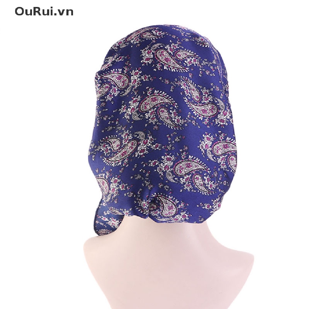 Khăn choàng đầu dạng mũ turban không buộc sẵn dành cho phụ nữ rụng tóc ung thư mới