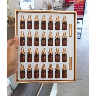 LUXURY TIME STOP AMPOULE -28  DIAMDODS DƯỠNG TRẮNG NGĂN  NGỪA LÃO HÓA ,PHỤC HỒI TÁI TẠO DA - 28 NGÀY