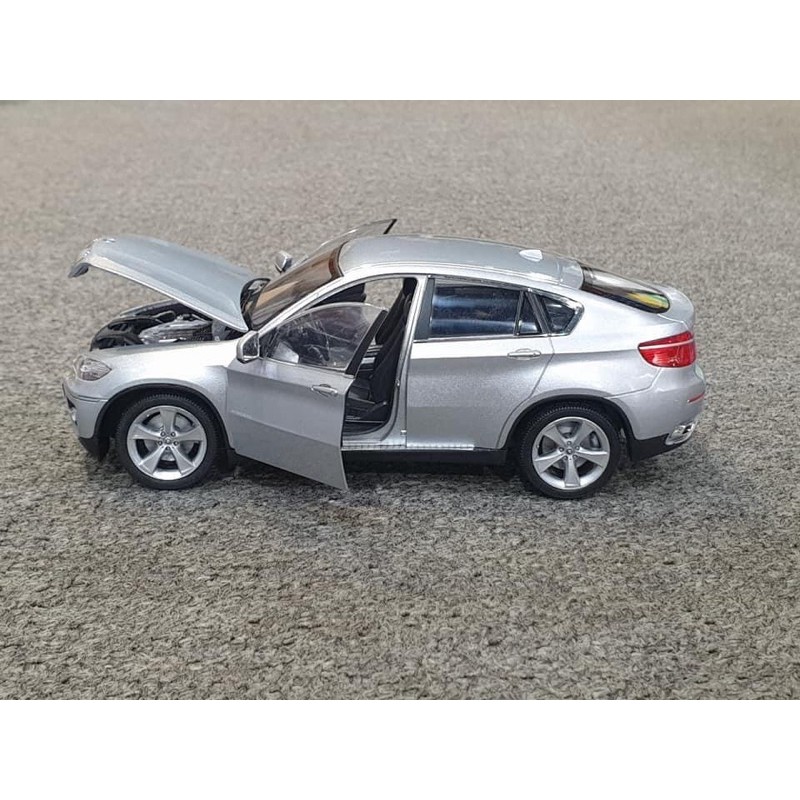 Xe Mô Hình Bmw X6 1:24 Welly (Bạc)