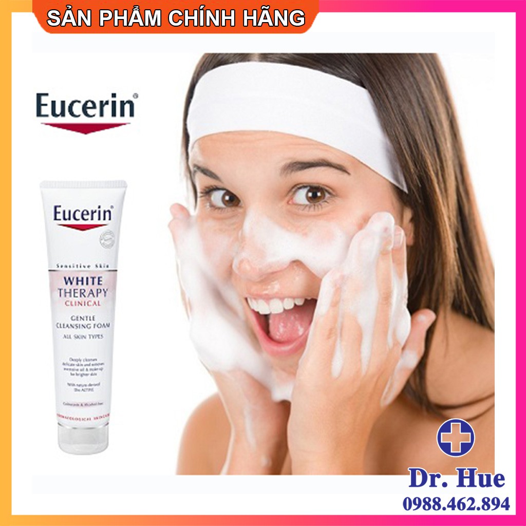 [CHÍNH HÃNG]  Sữa Rửa Mặt Eucerin WHITE THERAPY Clinical Gentle Cleansing Foam 150g