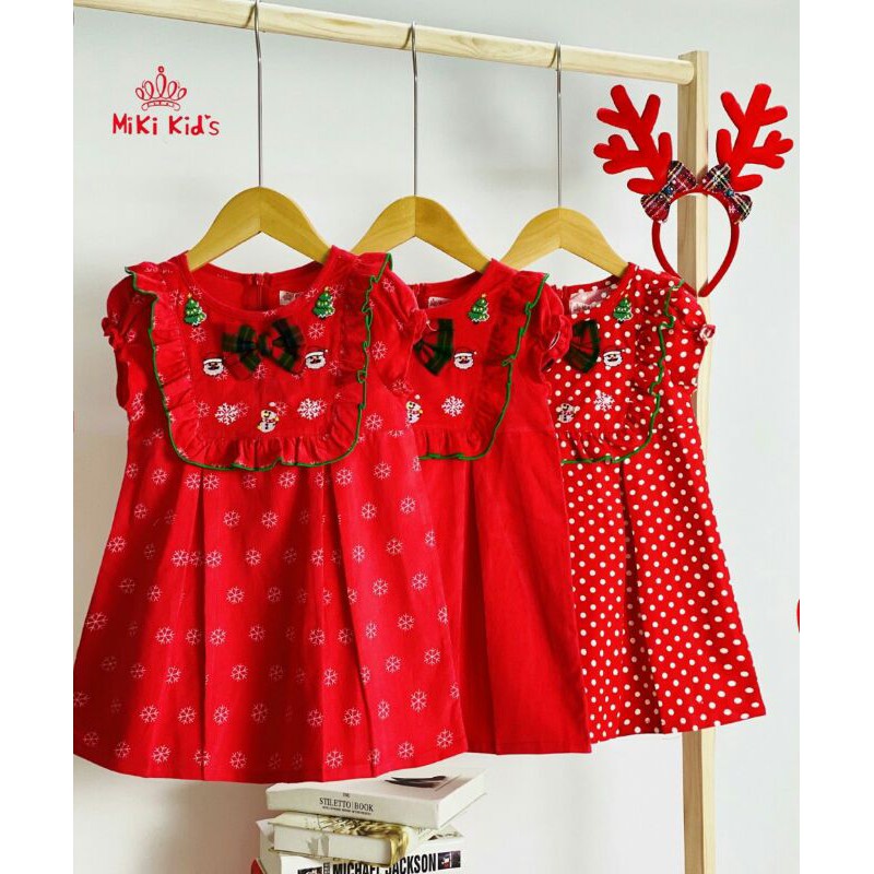 🌲Merry Chrimas Đầm nhung bé gái, Sale! Sale