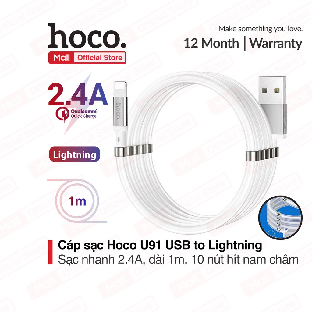 CÁP SẠC NAM CHÂM LIGHTNING HOCO U91