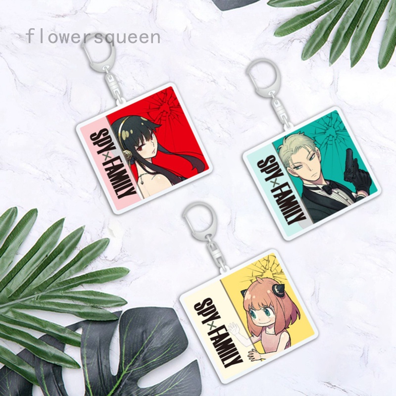 flowersqueen Móc Khóa Anime SPY X FAMILY House Wine Play