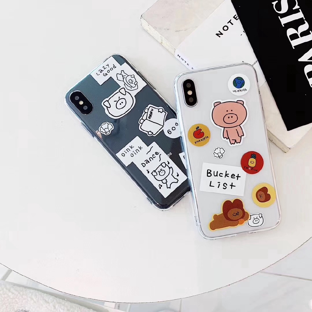 Ốp lưng iphone Ốp điện thoại trong suốt cho Iphone 6/6plus/6S/6S plus/6/7/7plus/8/8plus/X/XS/XS Max/ Dinuo case