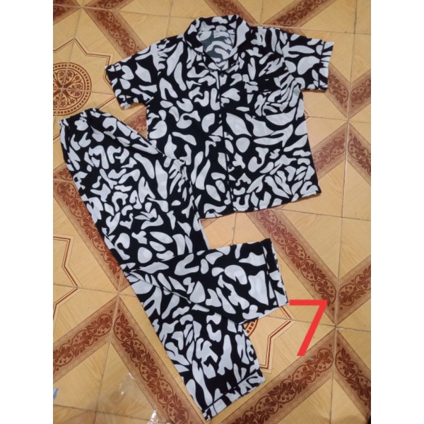 Bộ pijama lụa quần dài cho nữ vải mịn mát bông bò sữa