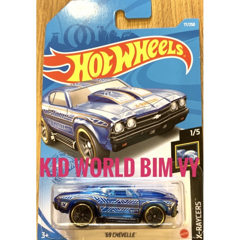 Xe mô hình Hot Wheels basic '69 Chevelle GTB29, 40K.