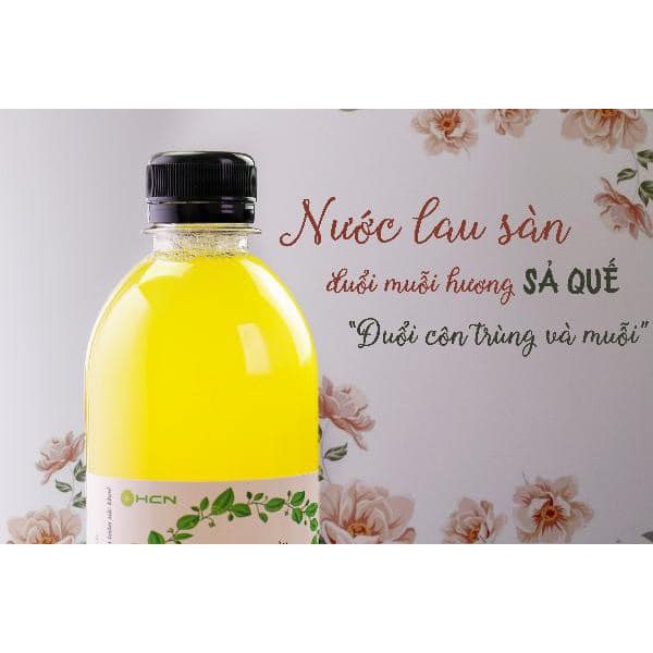 Nước lau sàn đuổi muỗi hương sả quế