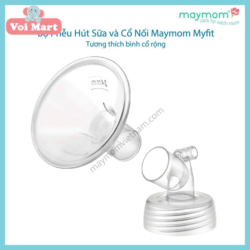 CHÍNH HÃNGPhễu hút sữa Maymom cổ rộng cho các máy hút sữa Spectra, Avent, Medela, Pigeon...