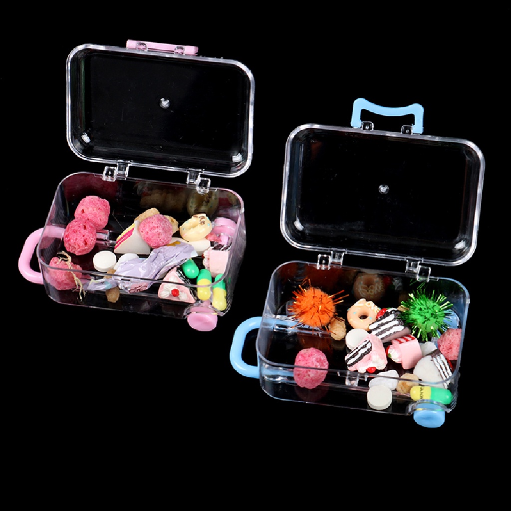 Va Li Kéo Mini Bằng Nhựa Dễ Thương Cho Nhà Búp Bê