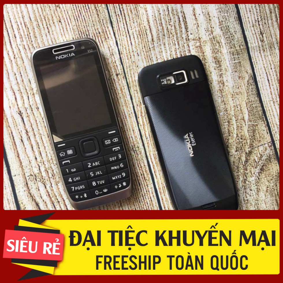 GIÁ KỊCH SÀN Điện Thoại Nokia E52 Chính Hãng Bảo Hành 12 Tháng Nắp Lưng Nhôm Có 3G WiFi GIÁ KỊCH SÀN
