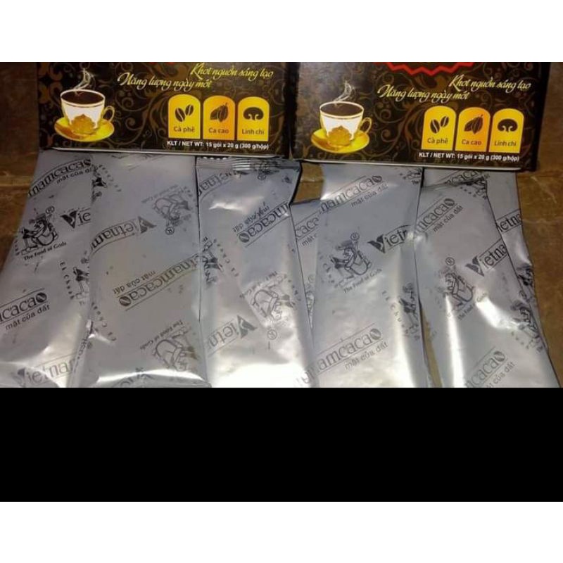 Bán lẻ 7 gói sản phẩm Nasasa Royal 3in1 cacao+cafe+linh chi