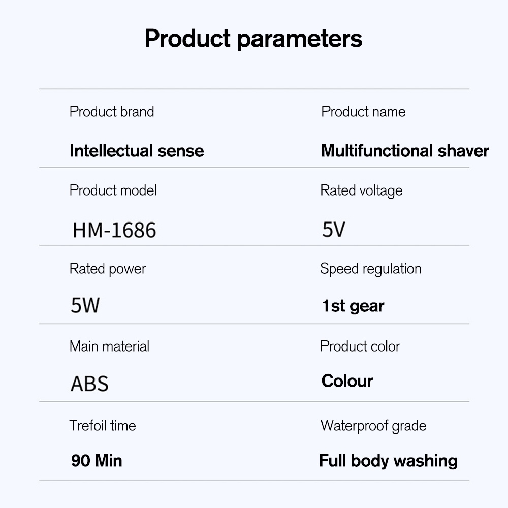 Bộ Máy cạo râu Cắt Tóc Ướt Và Khô 7 Lưỡi Đa Năng Cho Nam