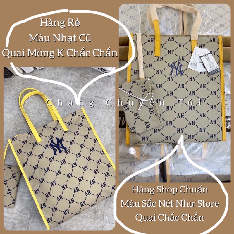 [Full Tag code] Túi Tote Ny monogram tặng kèm ví Size lớn đựng cả thế giới hàng đẹp chuẩn phom cứng cáp chất dày dặn