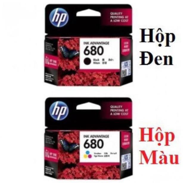 Combo 2 hộp mực in HP 680 (680Bk và 680 Tri color)