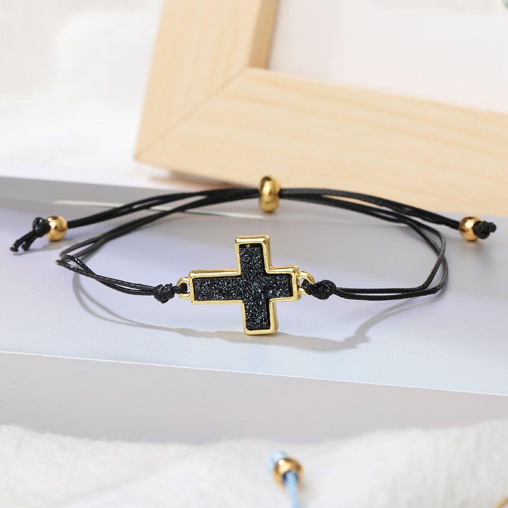 Vòng Tay Dây Bện Phối Mặt Thánh Giá 2Life Phong Cách Hàn Quốc Dễ Thương Làm Quà Tặng Valentine / Bé Trai / Bé Gái