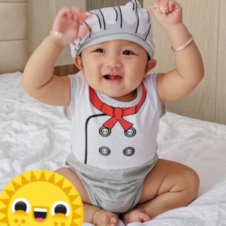 BODY SUIT ĐẦU BẾP TRẺ EM SIÊU CƯNG - ĐỒ BỘ TRẺ EM - miha baby - mihababy - dola kids - dolakid