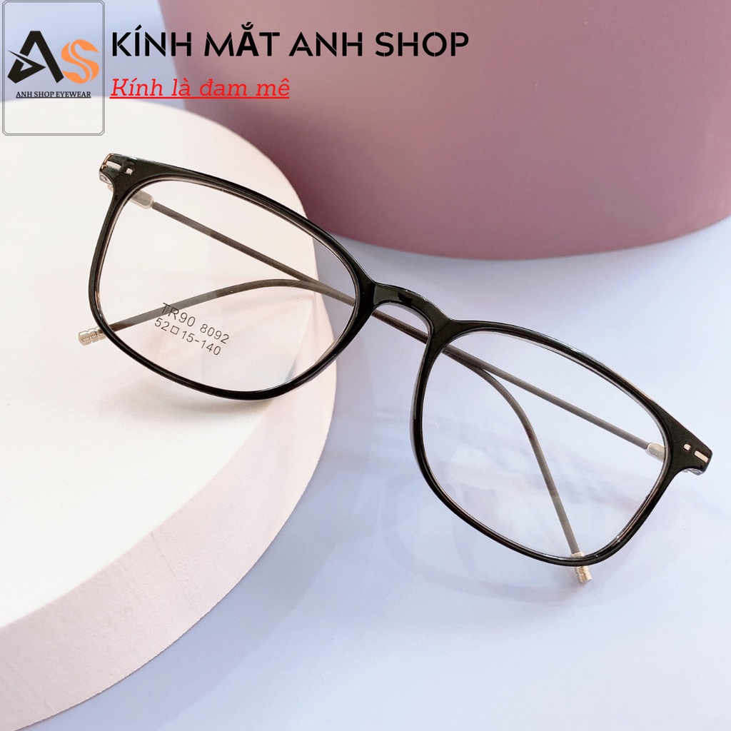 Kính tròn bầu nhỏ chất liệu nhựa dẻo càng kính kim loại tăm nhiều màu sắc 8092