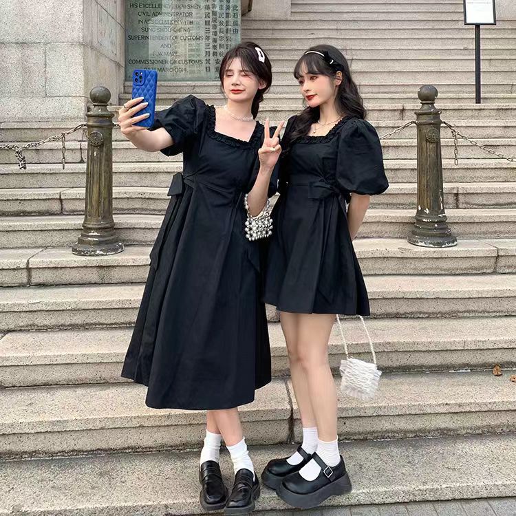 Đầm Thắt Nơ Chiết Eo Phong Cách Hàn Quốc Thời Trang Xuân Hè Hàng Mới