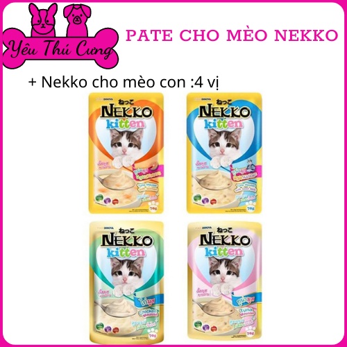 Pate mèo nekko phân loại 21 vị phong phú 70G - YÊU THÚ CƯNG
