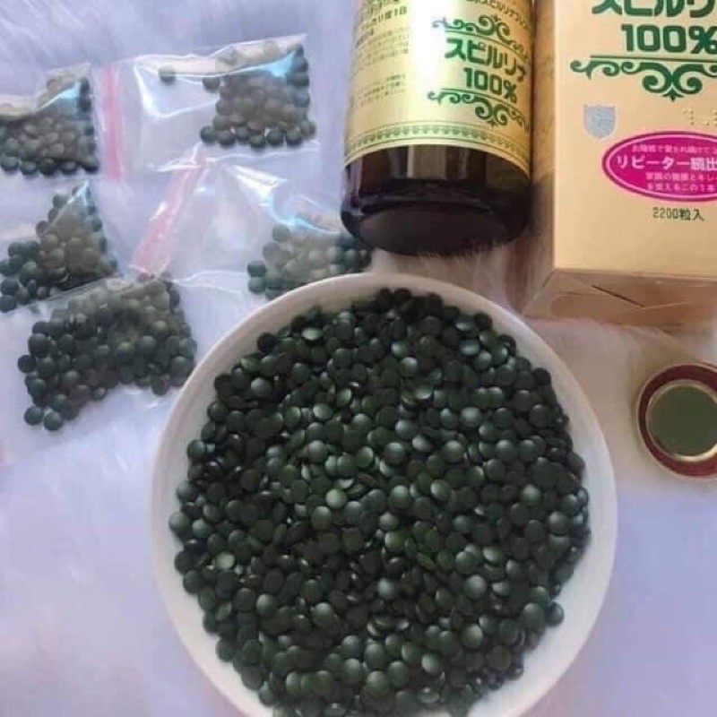 Mặt Nạ Viên Tảo Xoắn Spirulina Nhật Bản