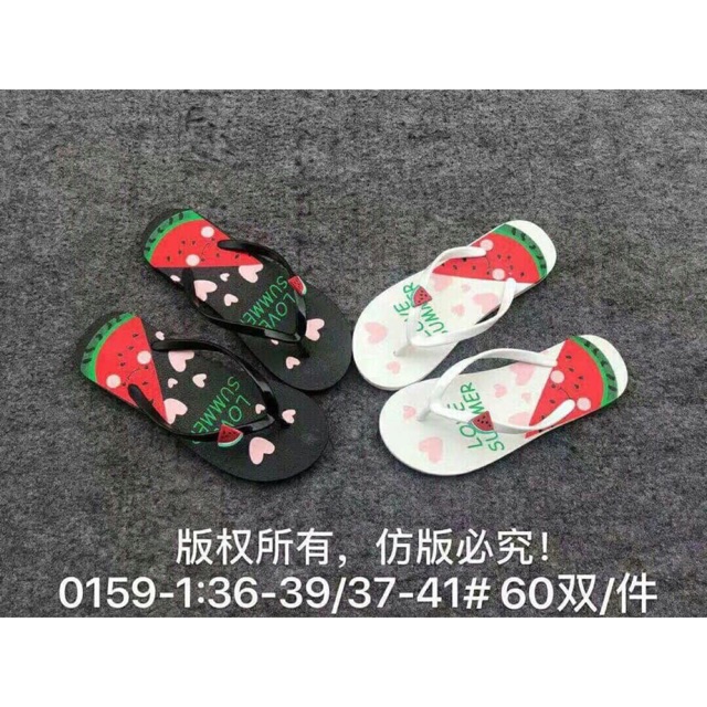 Dép tông dưa hấu cao su
