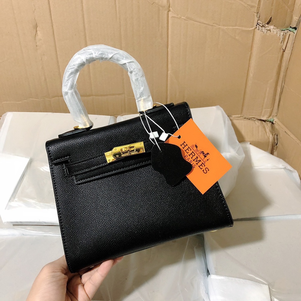 Túi xách H.M Kelly F1 size 25 Full màu & phối Nobox/Túi xách H.M Kelly F1 da hạt không box size 25