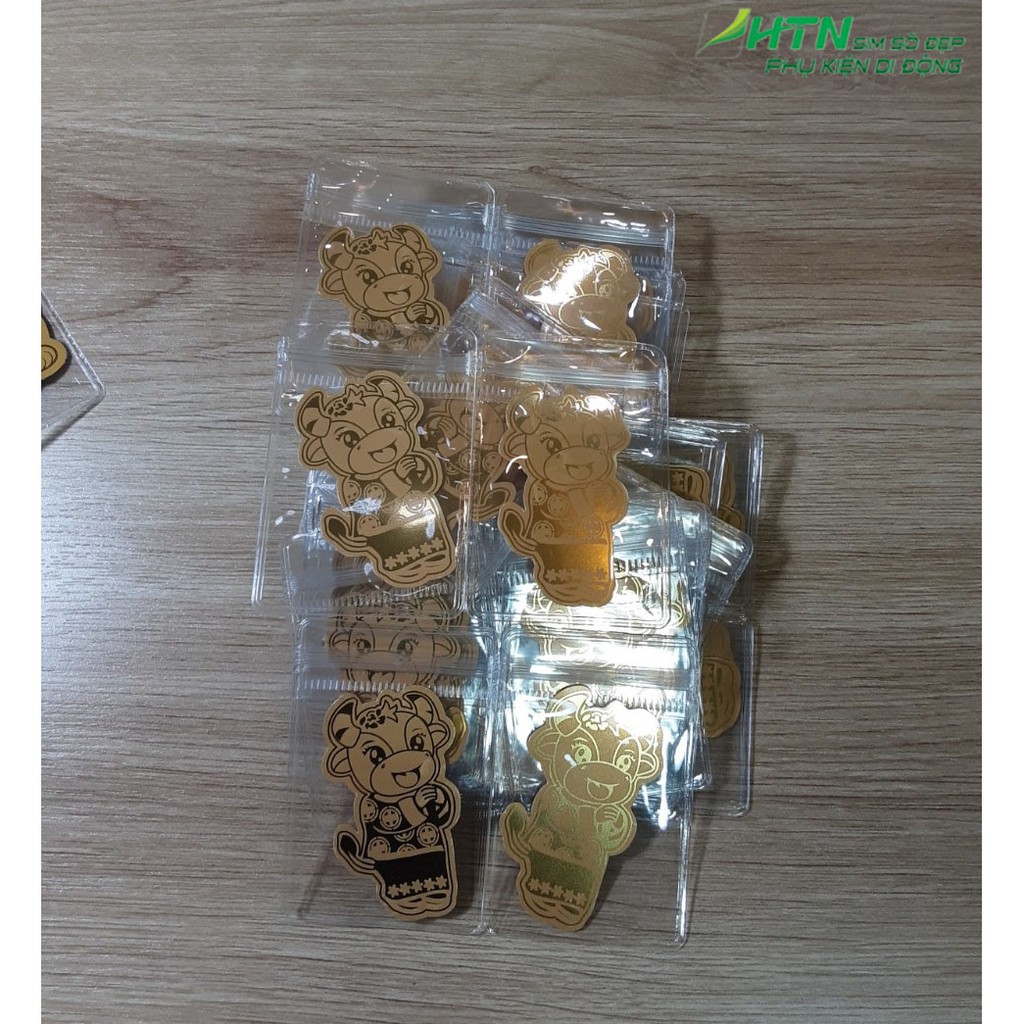 Mèo thần tài, trâu vàng phong thủy mạ vàng để vào ốp điện thoại, ví, tủ tiền, bàn thờ chiêu tài lộc mai mắn năm mới | BigBuy360 - bigbuy360.vn