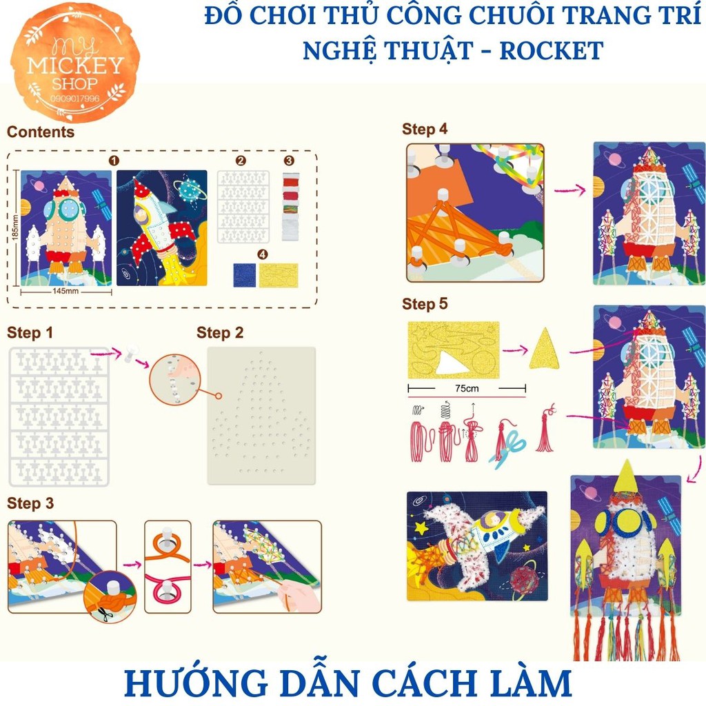 ĐỒ CHƠI TRANG TRÍ NGHỆ THUẬT THỦ CÔNG HANDMADE TỰ LÀM CHO BÉ 5 6 7 TUỔI CHÍNH HÃNG AVENIR MY MICKEY SHOP