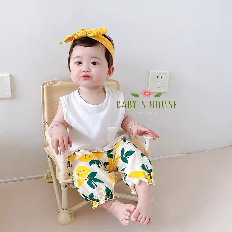 Bộ áo ba lỗ quần đũi hoa quả cho bé (8-18kg) - Baby's House