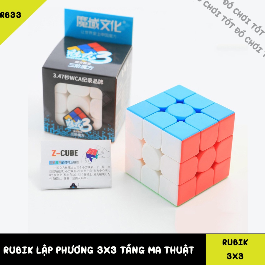 [FREE SHIP] KHỐI RUBIK LẬP PHƯƠNG 3X3, RUBICK 3X3 MA THUẬT XOAY MƯỢT, ĐỒ CHƠI TRÍ TUỆ VIỆT