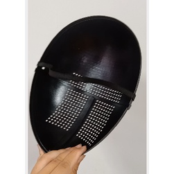 Mặt nạ bằng nhựa hình tròn Squid Game phong cách Halloween dùng làm đạo cụ chụp ảnh độc đáo