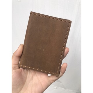 Ví da Unisex mini phong cách tiện lợi phù hợp cả nam và nữ ANDI025 màu vàng bò - Đồ da thủ công da bò thật 100%