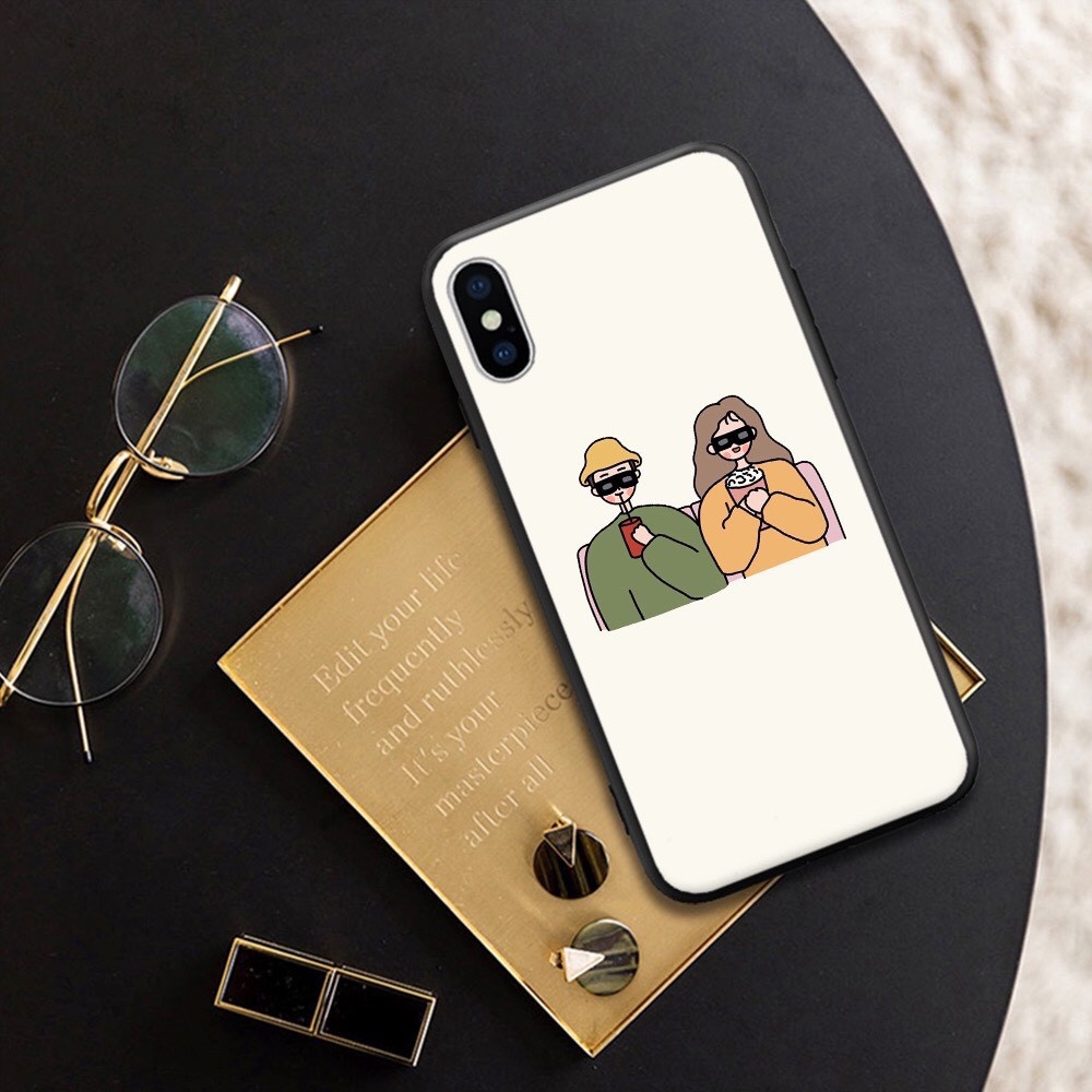 Ốp điện thoại đôi trai gái cho iphone 13 12 pro max mini 11 pro max X s max 6 s plus 7 8 plus Xr X s max se2020