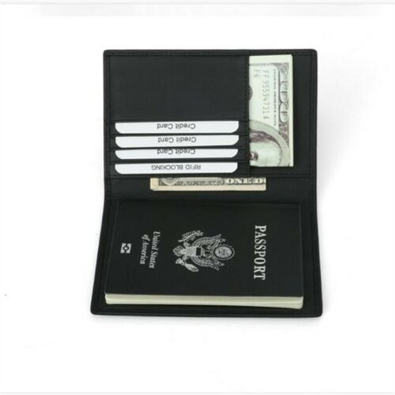 Travel RFID Blocking Passport Tickets ID Card Wallet Holder Boarding Card Wallet