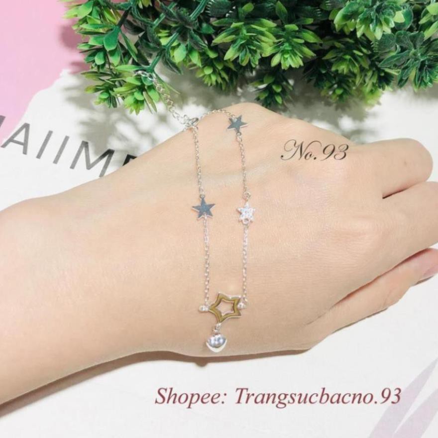 (BẠC CHUẨN)  LẮC TAY BẠC CHO NỮ ĐẸP TRANG SỨC CAO CẤP NO.93 VÒNG TAY BẠC ĐẸP  SILVER x a . | BigBuy360 - bigbuy360.vn