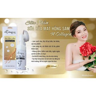 sửa rửa mặt hồng sâm ncollagen