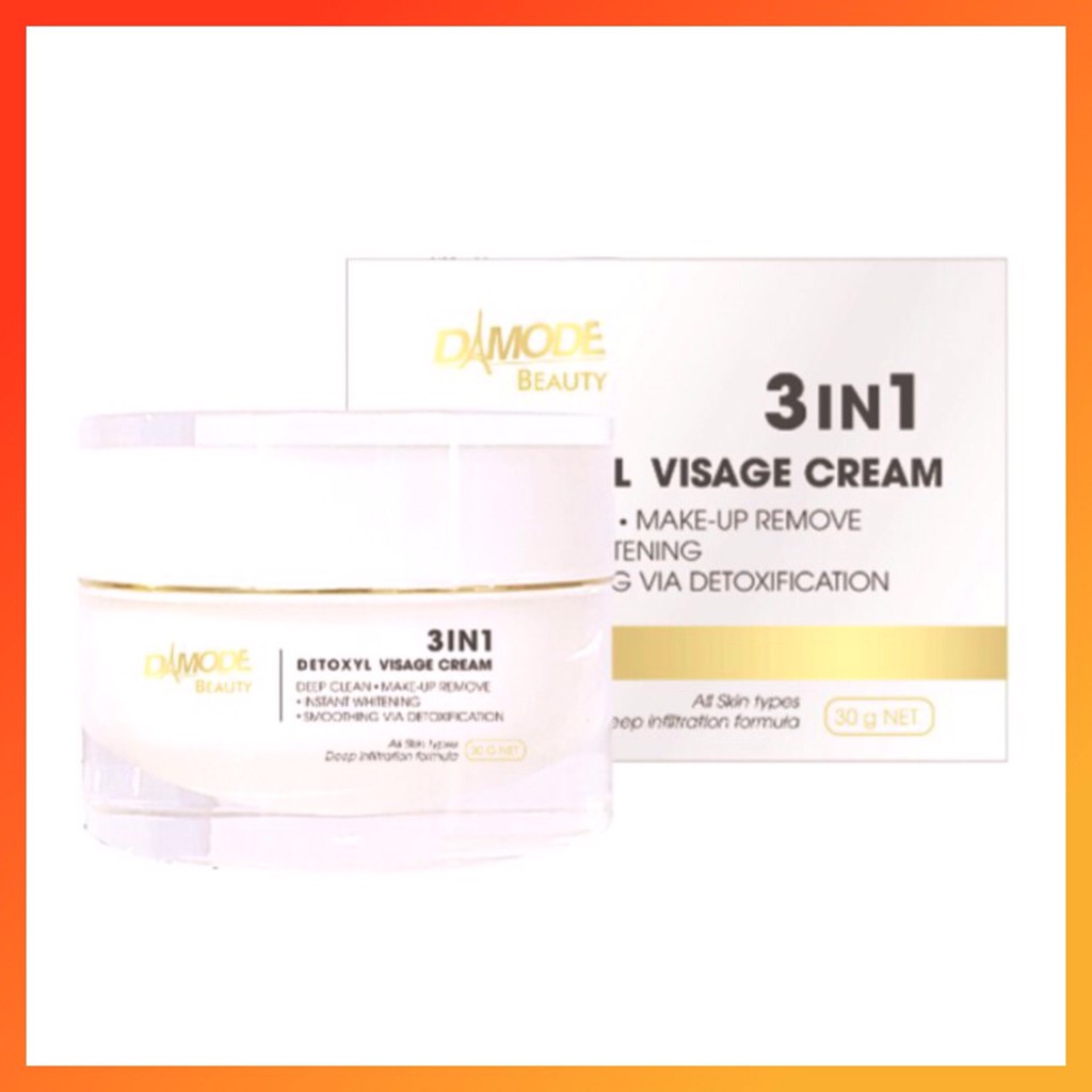 DAMODE KEM RỬA MẶT TẨY TRANG THẢI ĐỘC DA 3IN1 DETOXYL VISAGE CREAM