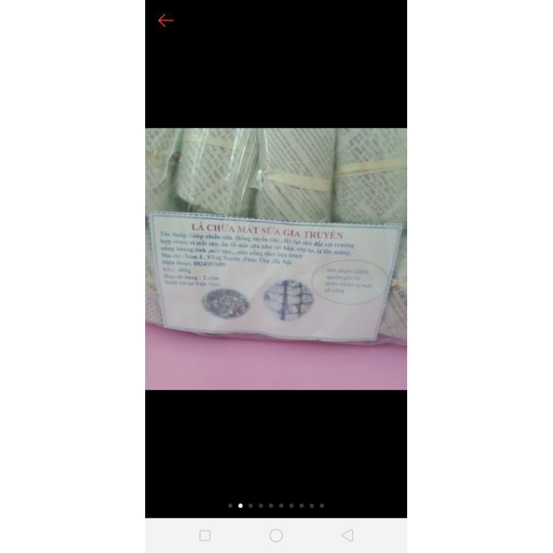 LÁ CHỮA MẤT SỮA 10 NGÀY 10 THANG