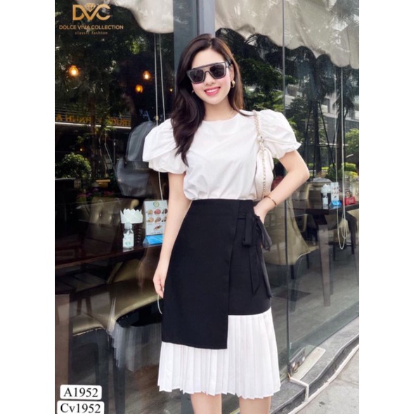 [ Top thương hiệu ] Bộ đầm váy thiết kế - Chính hãng Thương Hiệu DVC Global Fashion – Mẫu S1952
