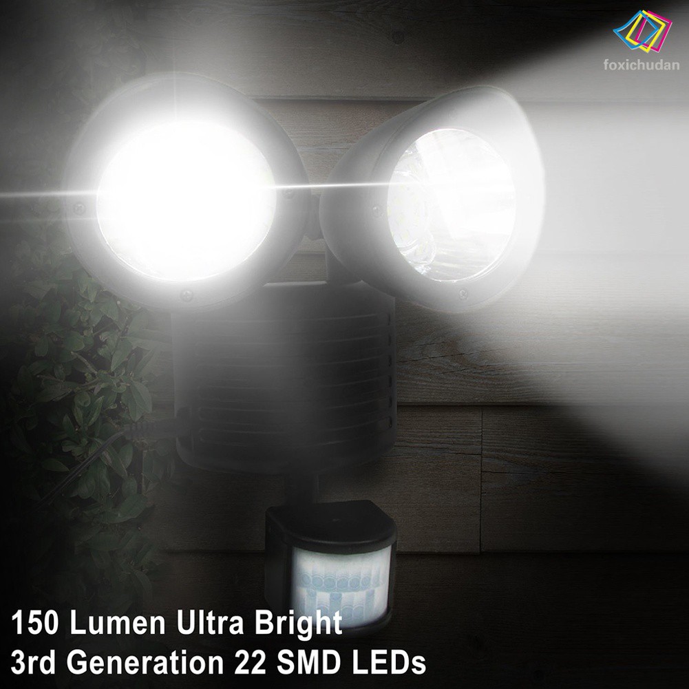 SENSOR Đèn Led 22 Bóng Cảm Biến Chuyển Động Sử Dụng Năng Lượng Mặt Trời