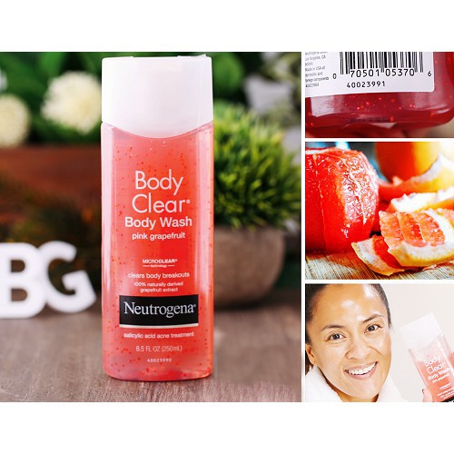 Sữa tắm Neutrogena Body Clear Body Wash Pink Grapefruit (250mL)
