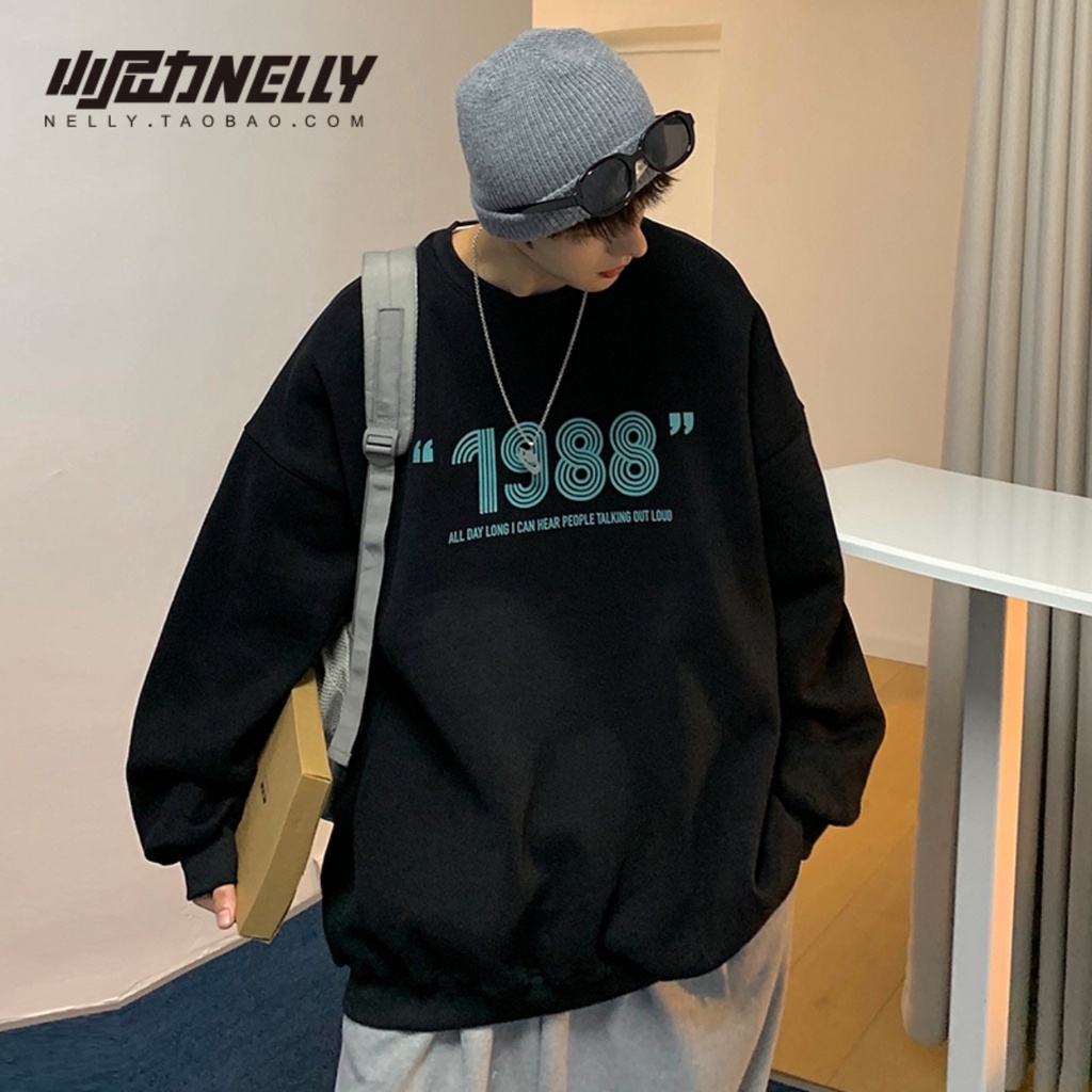 Áo Sweater , áo Nỉ 1988 Form Rộng,Thụng Uniex Phong Cách Ulzzang Hàn Quốc Hot 2021 | BigBuy360 - bigbuy360.vn